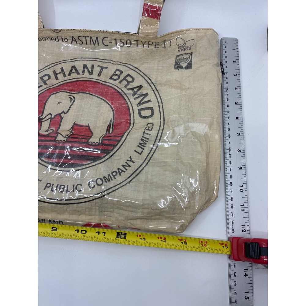 Life Totes‎ SCG Portland Cement Elephant Brand Recycled Upcycled Tote Bag Beige